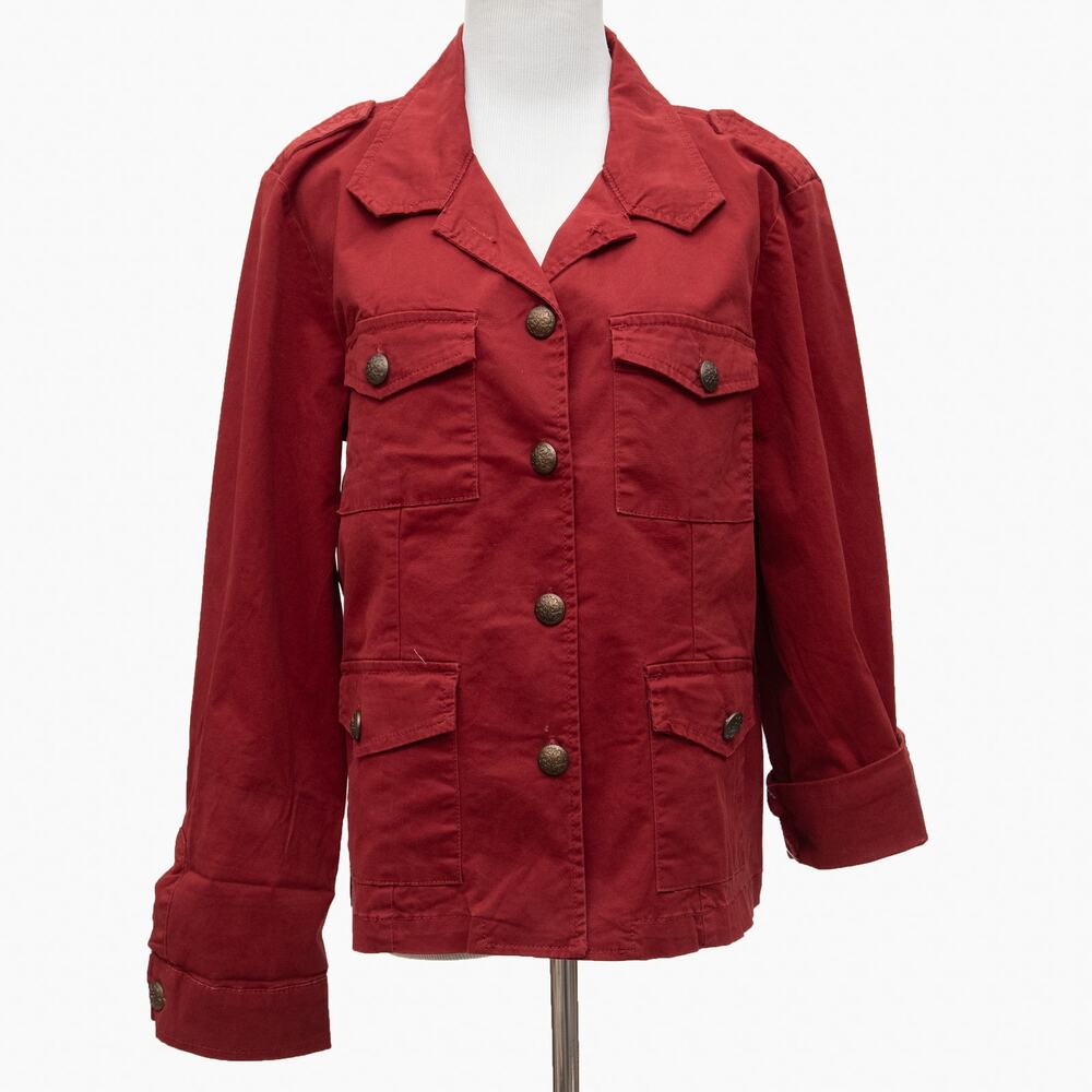 Sanctuary Wine Basic Utility Jacket Size Large - image 1